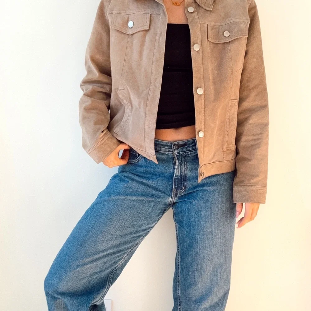 Vintage northern reflections suede button jacket large - Picture 2 of 3